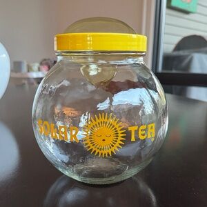 Riekes Crisa Yellow Solar Tea Glass Jar